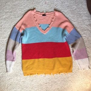 Fun color block sweater!
